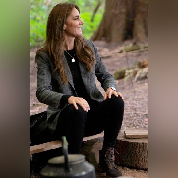 Maje Vincio Fitted Check Blazer - Picture 4 of 16